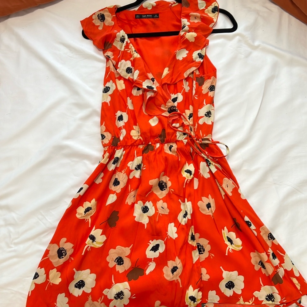 Zara Floral Wrap Dress